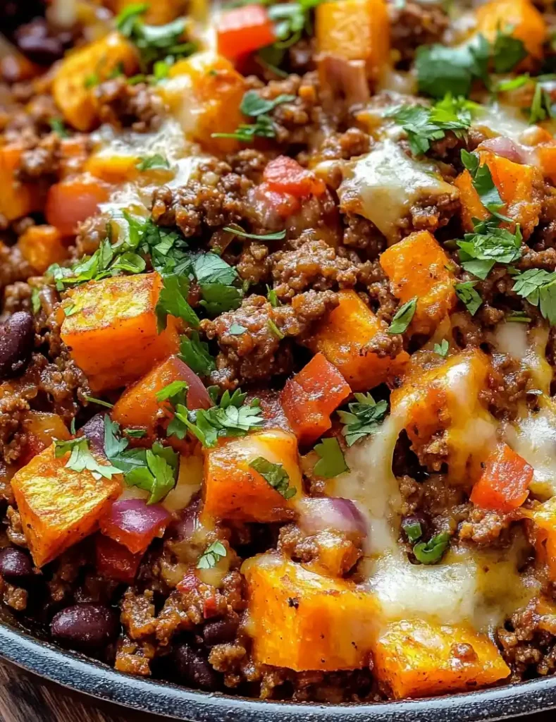 Tex-Mex Sweet Potato Hash close up