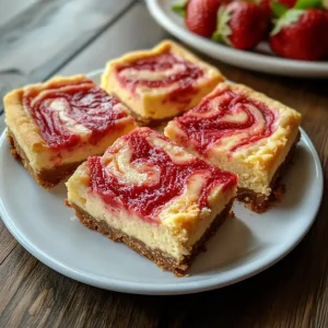 strawberry lemon cheesecake bars