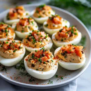 smoked salmon deviled eggs