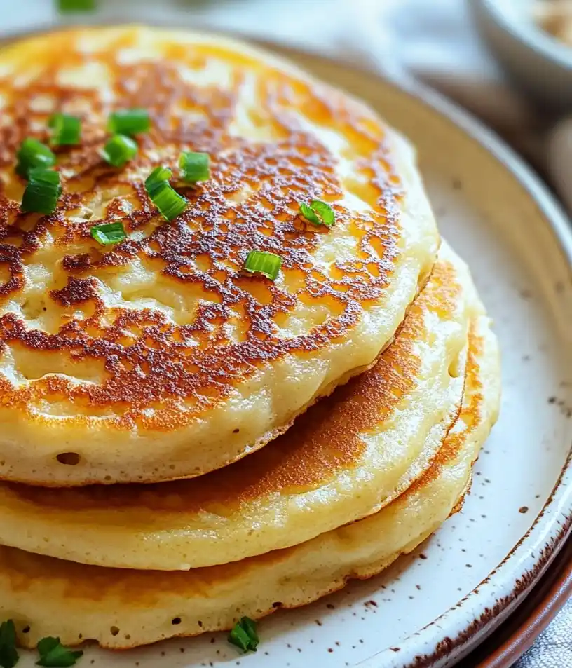 High Protein Cottage Cheese Pancakes close up