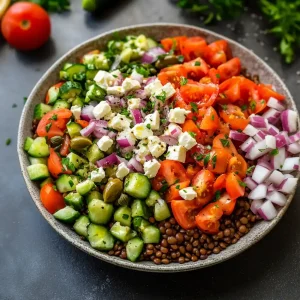 Mediterranean Lentil Salad