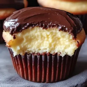 Boston Cream Pie Cupcakes