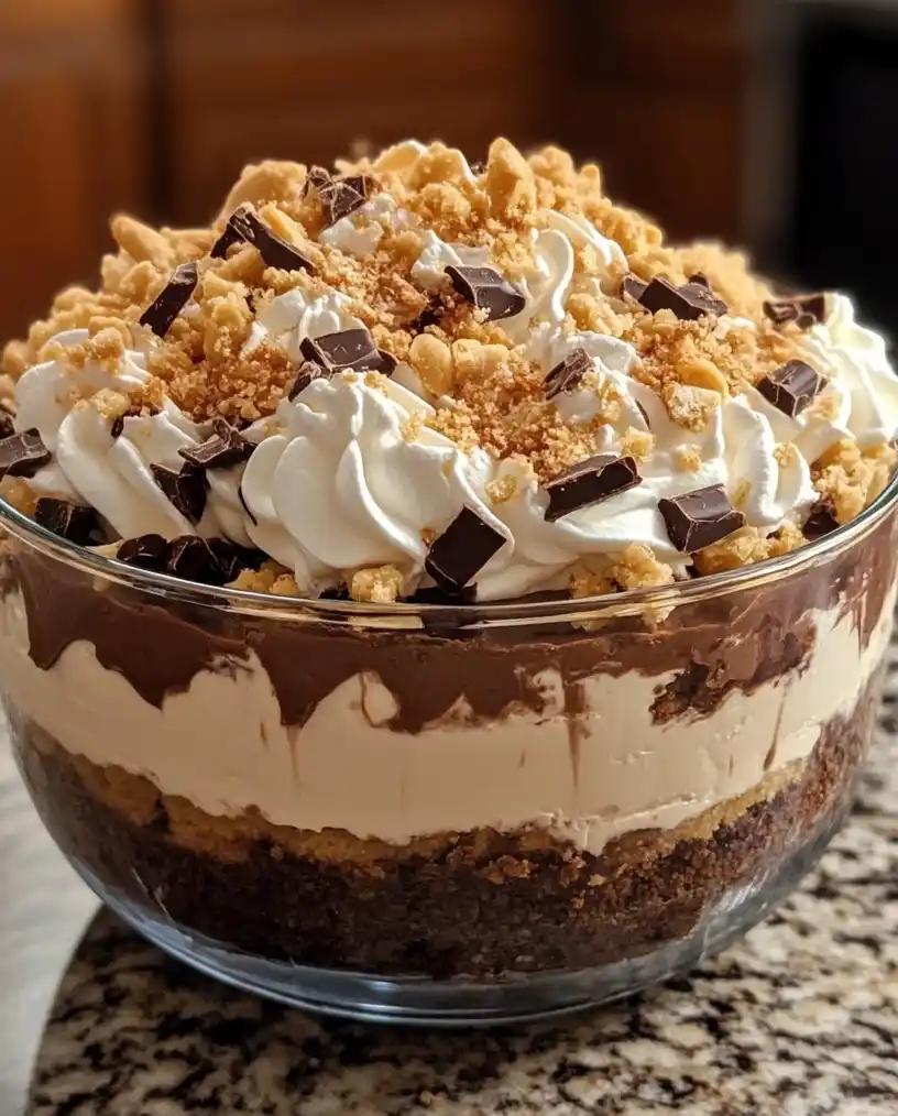 baileys chocolate cheesecake trifle close up