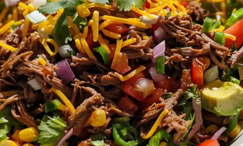 Taco Salad with Shredded Beef Taco Salad with Shredded Beef