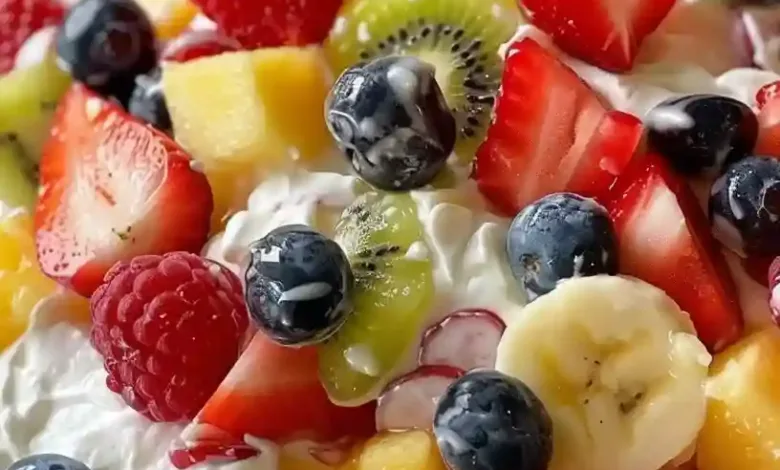 No Bake Cheesecake Fruit Salad No Bake Cheesecake Fruit Salad
