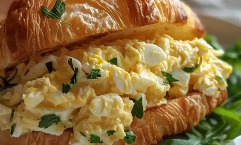 Egg Salad Croissant Sandwich Egg Salad Croissant Sandwich