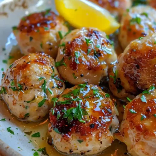 chicken piccata meatballs
