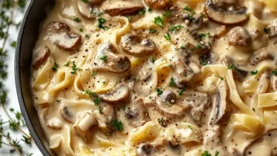 Creamy Mushroom Stroganoff Pasta Creamy Mushroom Stroganoff Pasta