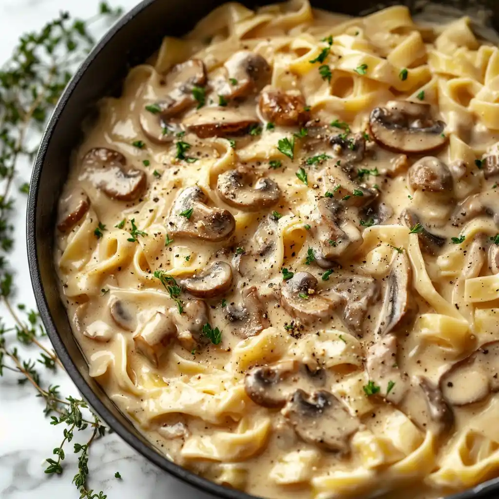 Mushroom Stroganoff Pasta