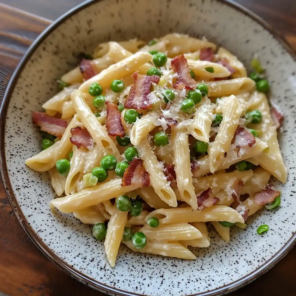 Bacon and Pea Pasta