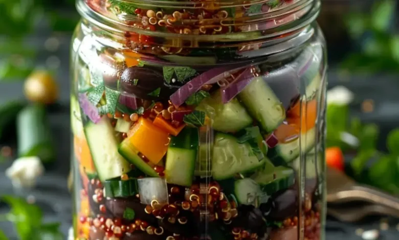 Mediterranean Quinoa Salad (in a jar) Mediterranean Quinoa Salad (in a jar)