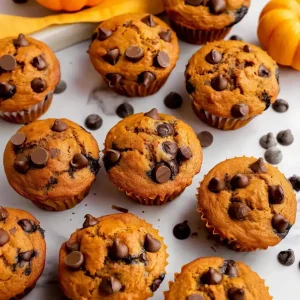 pumpkin chocolate chip muffins