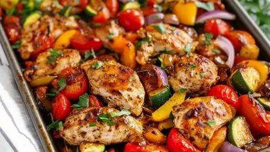 Balsamic Glazed Chicken and Veggies (Sheet Pan)