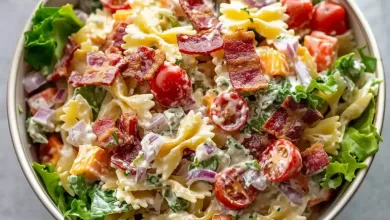 BLT Pasta Salad Recipe (Creamy & Crunchy) BLT Pasta Salad Recipe (Creamy & Crunchy)
