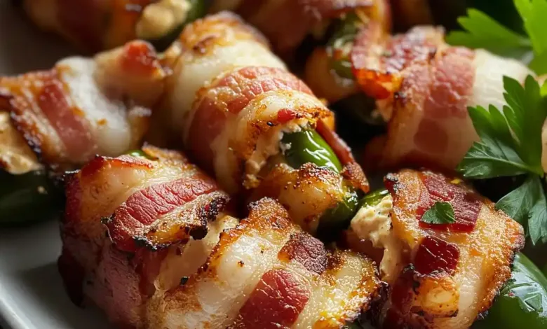 Bacon Wrapped Jalapeno Poppers