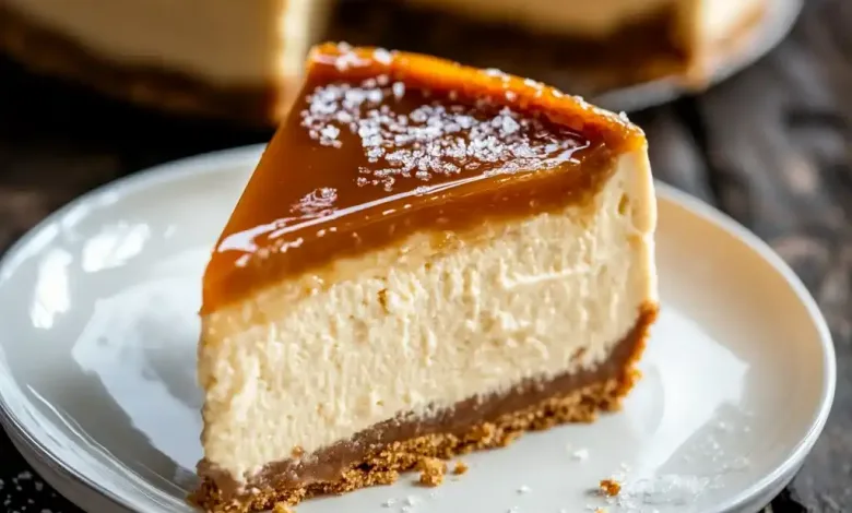 Biscoff Salted Caramel Cheesecake
