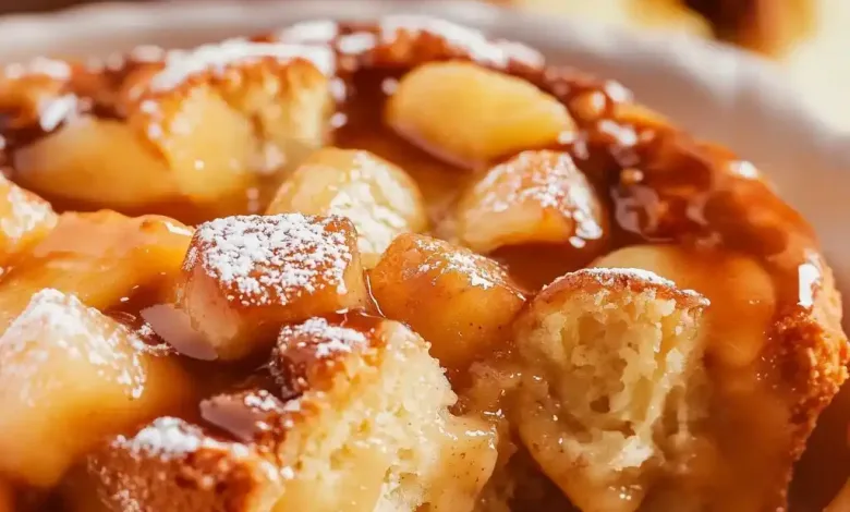 Caramel Apple Bread Pudding Recipe
