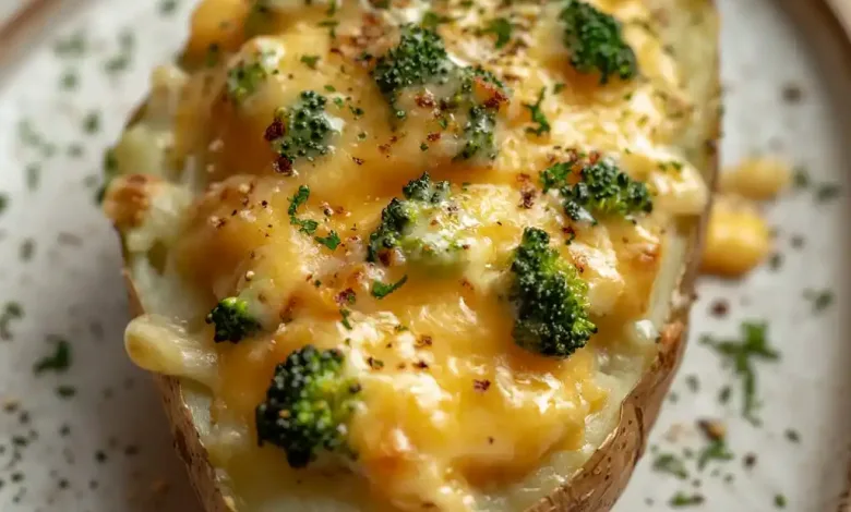 Tacky Broccoli Baked Potatoes