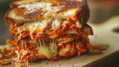 Chicken Parmesan Grilled Cheese Sandwich