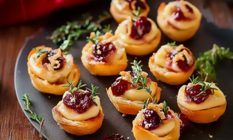 Cranberry Brie Bites Recipe