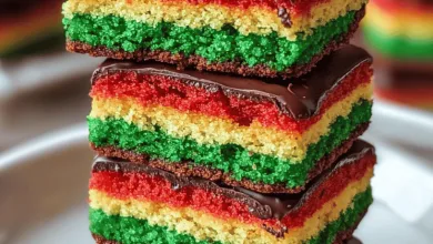 Delicious Italian Rainbow Cookies Delicious Italian Rainbow Cookies