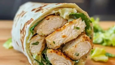 Straightforward Hen Caesar Salad Wrap Recipe Straightforward Hen Caesar Salad Wrap Recipe
