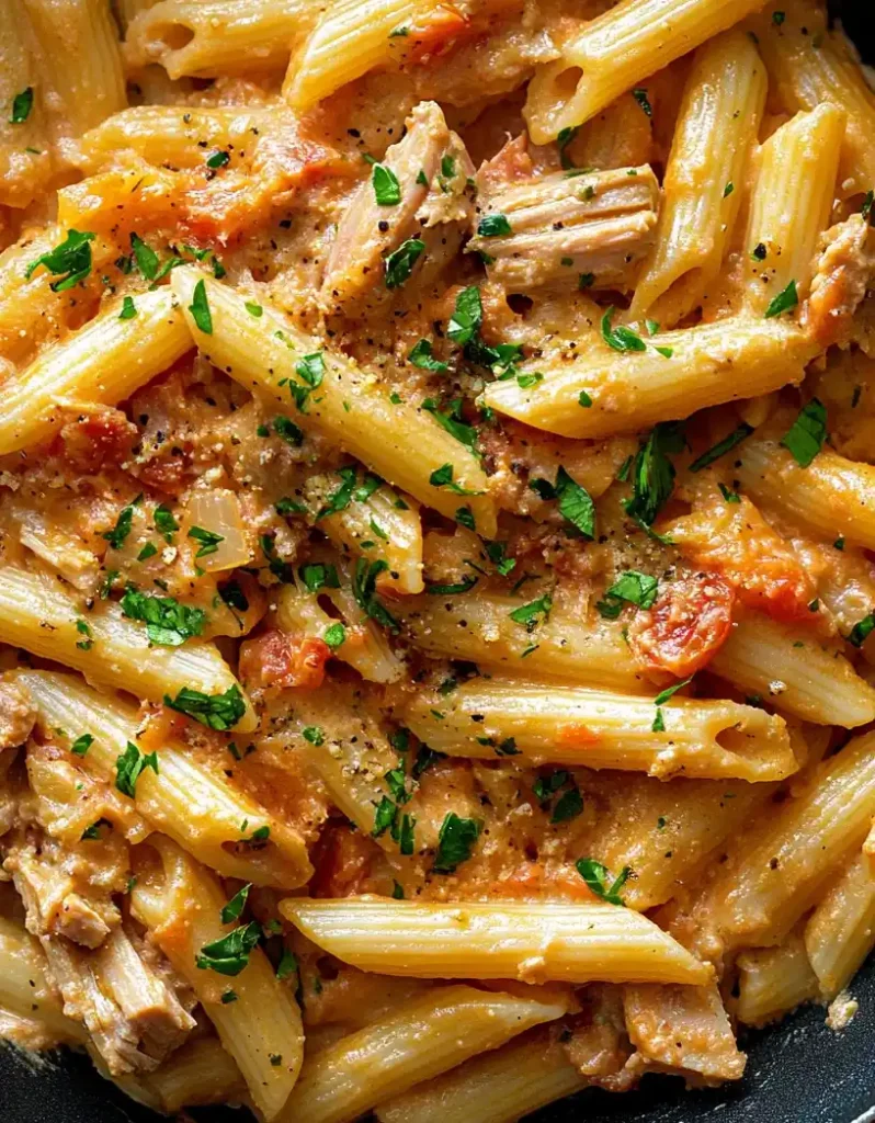 Tuna Pasta close up