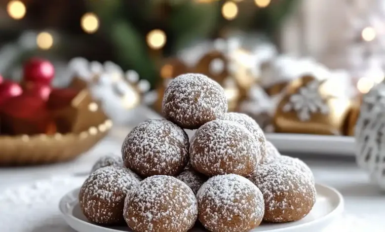 Gingerbread Snowball Cookies Recipe Gingerbread Snowball Cookies Recipe