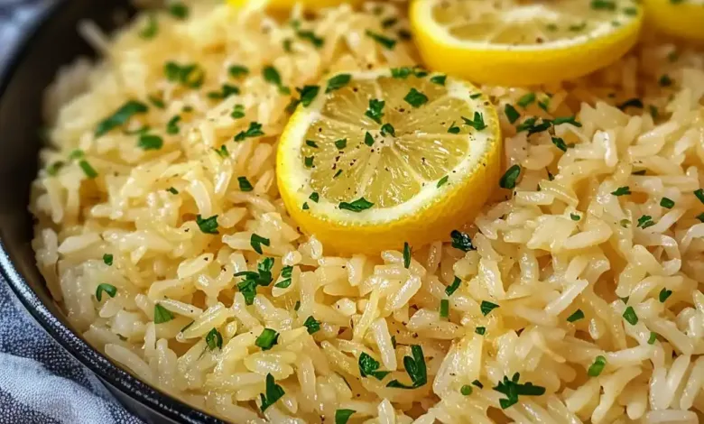 Greek Lemon Rice Recipe (35-Minutes)