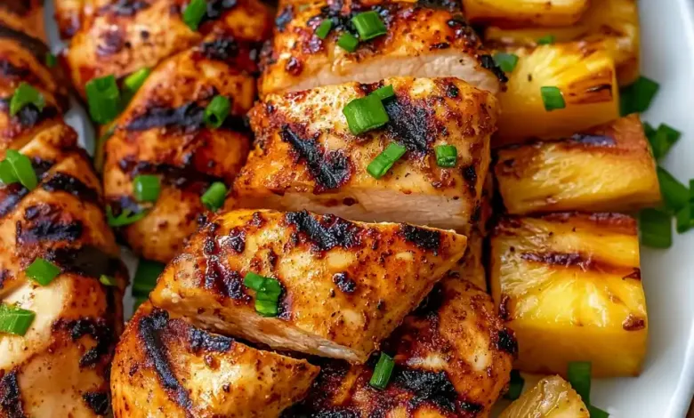 Grilled Aloha Chicken and Pineapple Recipe
