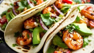 Grilled Shrimp Tacos with Avocado Salsa Grilled Shrimp Tacos with Avocado Salsa