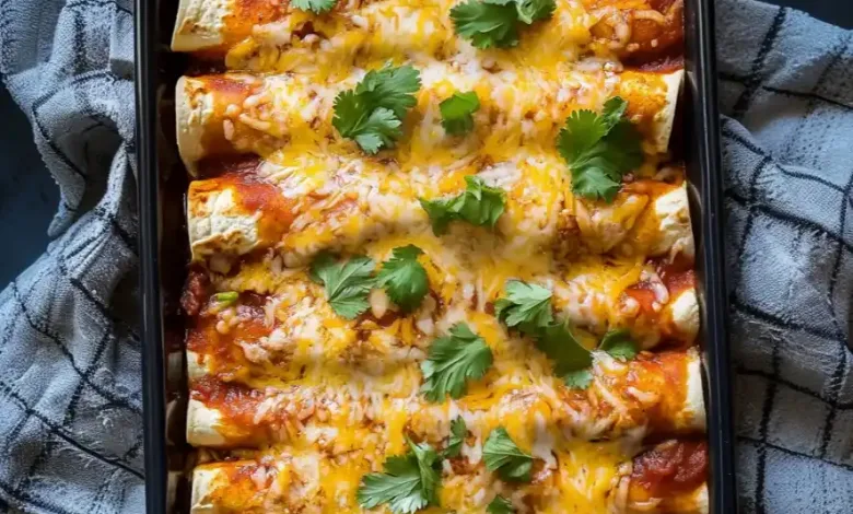 Ground Turkey Black Bean Enchiladas (40-Minutes) Ground Turkey Black Bean Enchiladas (40-Minutes)