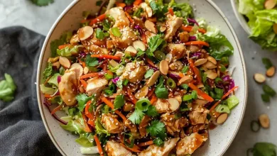Healthy Asian Chicken Crunch Salad