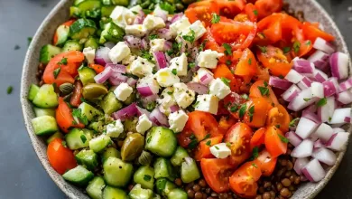 Healthy Mediterranean Lentil Salad Healthy Mediterranean Lentil Salad