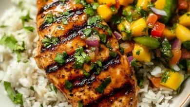 Honey Lime Hen with Mango Salsa Honey Lime Hen with Mango Salsa
