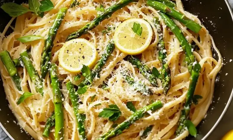 Lemon Asparagus Pasta (30-Minutes) Lemon Asparagus Pasta (30-Minutes)