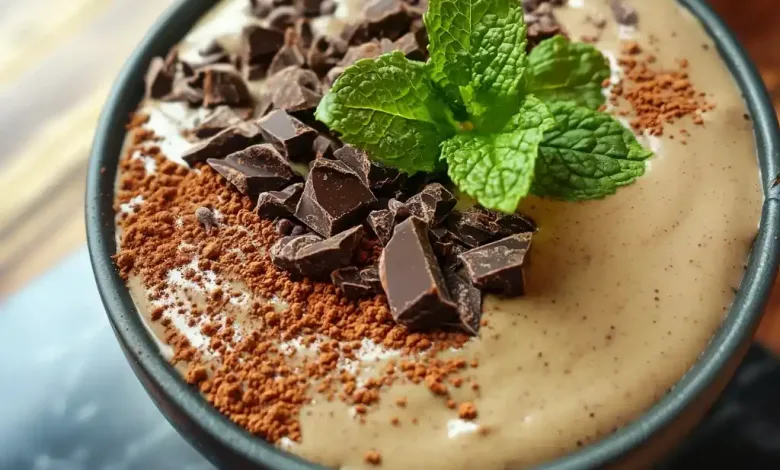Mint Chocolate Smoothie Bowl Recipe Mint Chocolate Smoothie Bowl Recipe