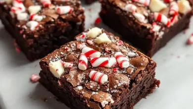 Peppermint Hot Chocolate Brownies Peppermint Hot Chocolate Brownies