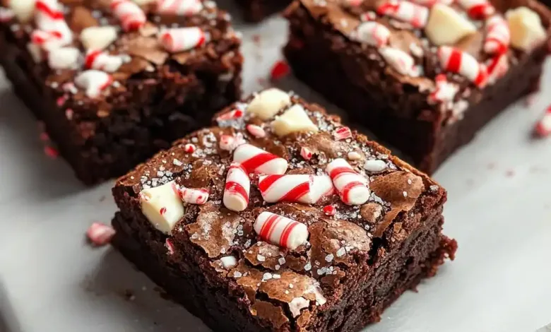 Peppermint Hot Chocolate Brownies Peppermint Hot Chocolate Brownies