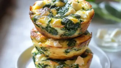 Quick & Healthy Egg Muffins with Spinach and Feta Quick & Healthy Egg Muffins with Spinach and Feta
