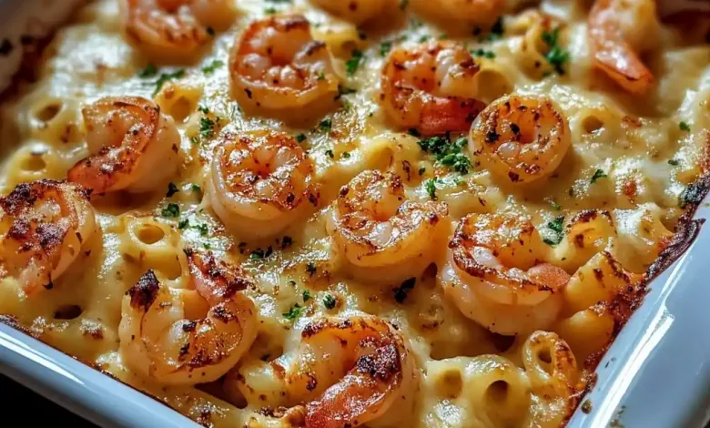 Shrimp Scampi Pasta Bake (45-Minutes)
