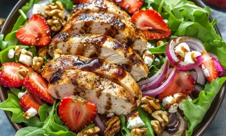 Strawberry Balsamic Hen Salad – Higher Homebase