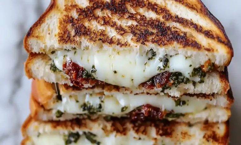 Solar-Dried Tomato Bacon Pesto Grilled Cheese Recipe