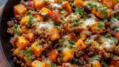 Tex-Mex Candy Potato Hash with Floor Beef Tex-Mex Candy Potato Hash with Floor Beef