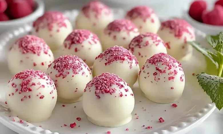 White Chocolate Raspberry Truffles Recipe White Chocolate Raspberry Truffles Recipe