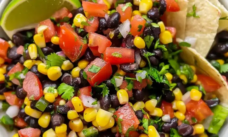 Zesty Black Bean Corn Salsa Zesty Black Bean Corn Salsa