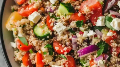 Zesty Mediterranean Quinoa Salad with Feta