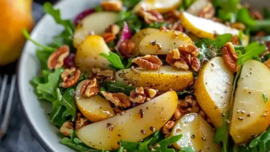 Zesty Pear Walnut Salad Recipe