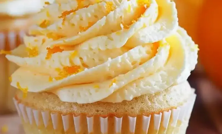 Orange Creamsicle Cupcakes