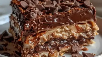 Chocolate Peanut Butter Lasagna Chocolate Peanut Butter Lasagna